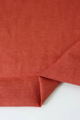 1YD PRECUT; Red Brick Hemp Tencel