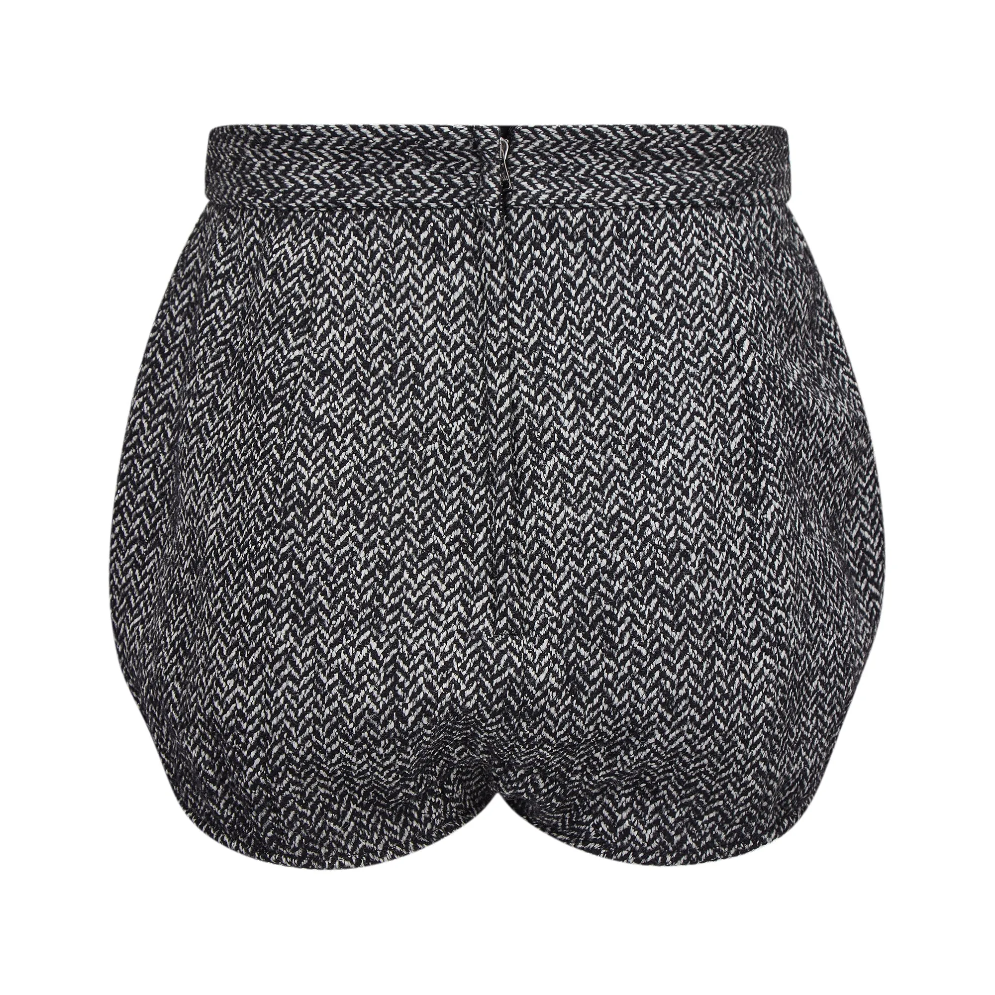 2013 Runway Dolce and Gabbana Monochrome Tweed Hotpants