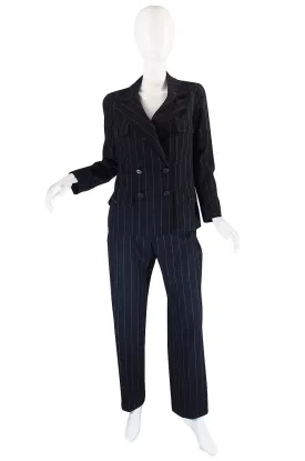 Amazing 1997 Striped Chanel Pant Suit