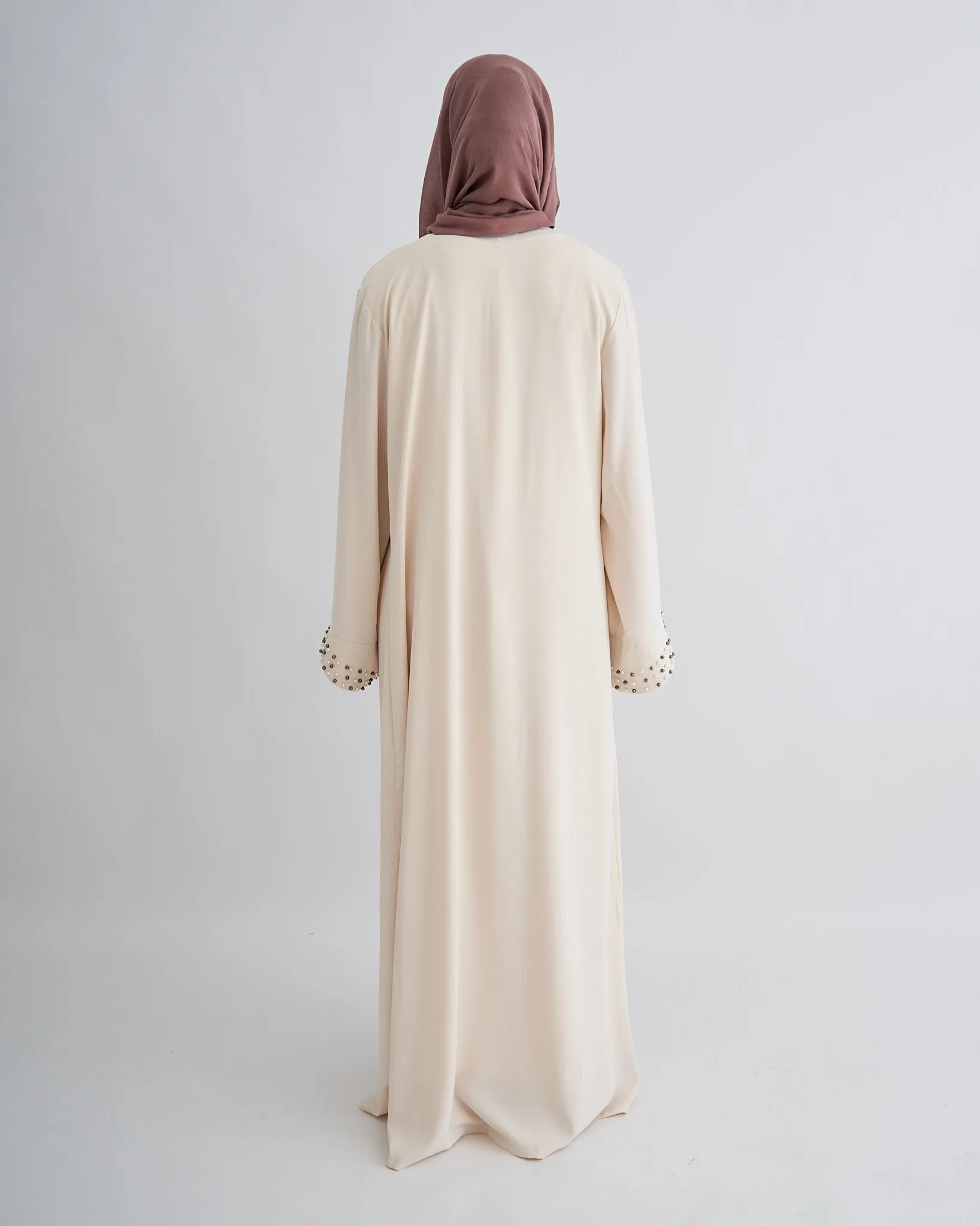 Amirah Pearl Abaya - Cream