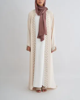 Amirah Pearl Abaya - Cream