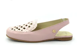 Andanines  Pink Weave Top Sling Back 47-3