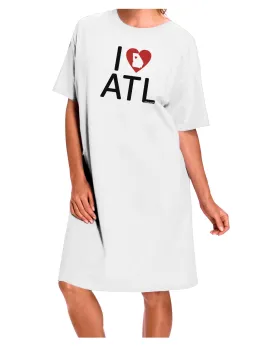 Atlanta Adult Night Shirt Dress - White - One Size: A Stylish and Comfortable Choice for Nightwear