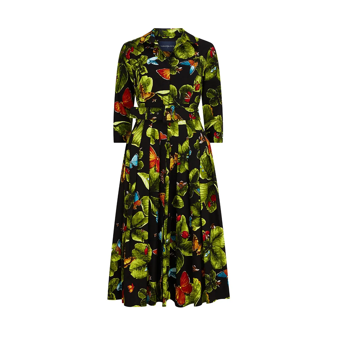 Audrey4 Clover Butterfly Shirt Dress