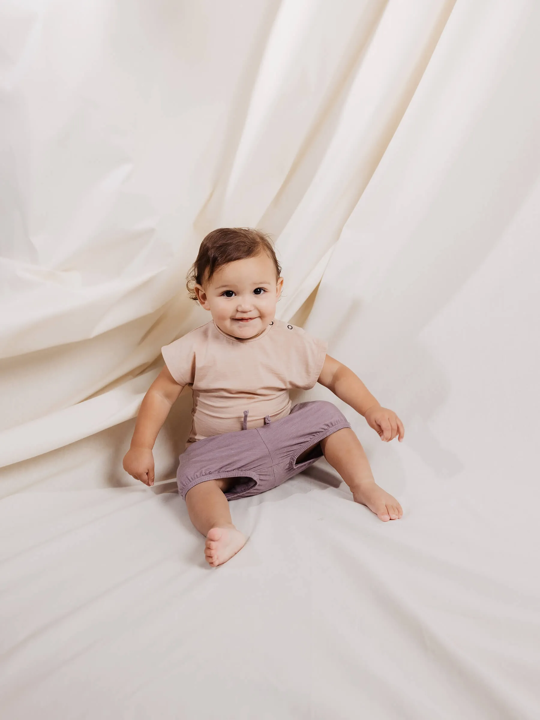 Baby Juniper Merino Shorts Mauve