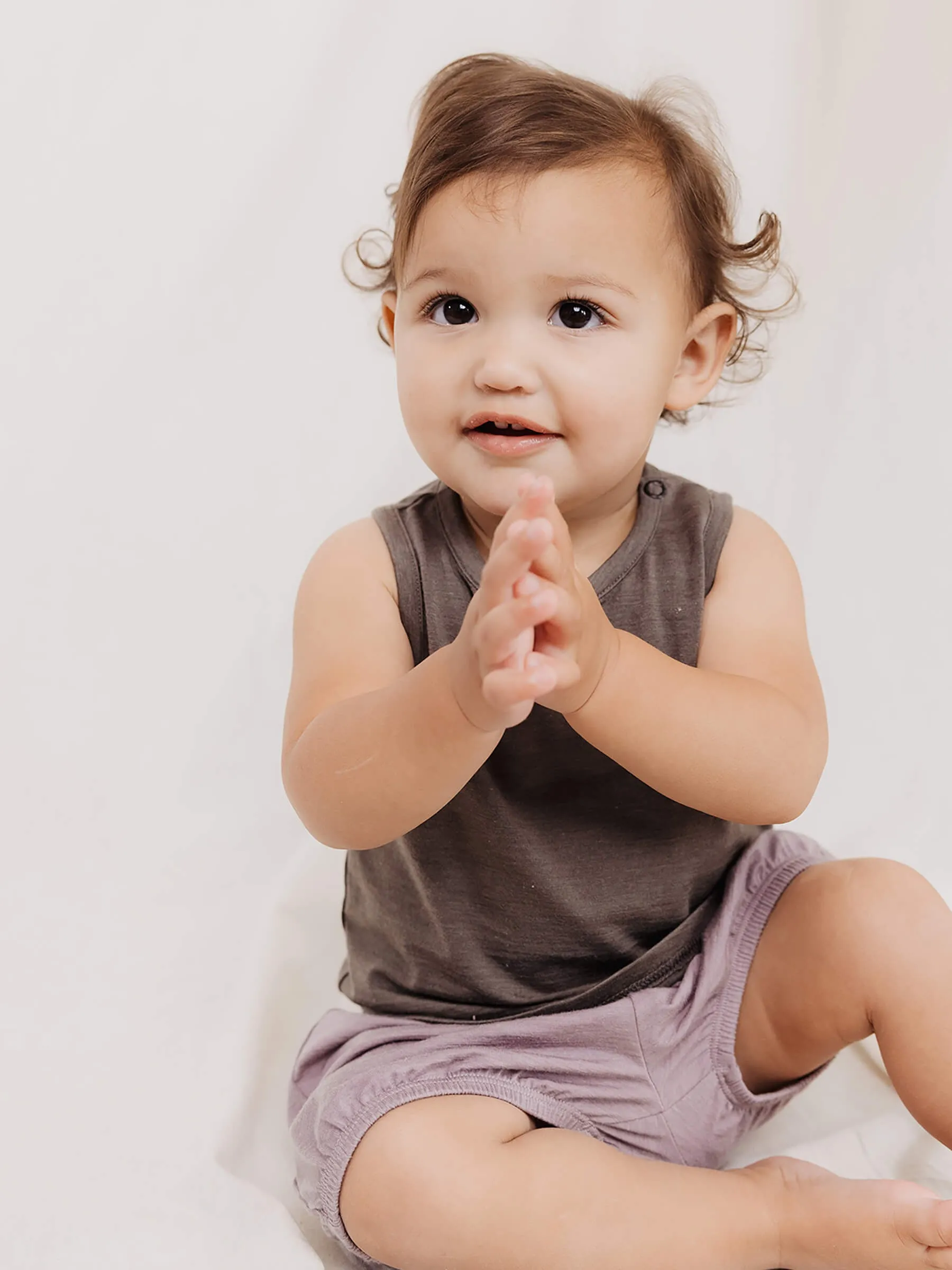 Baby Juniper Merino Shorts Mauve