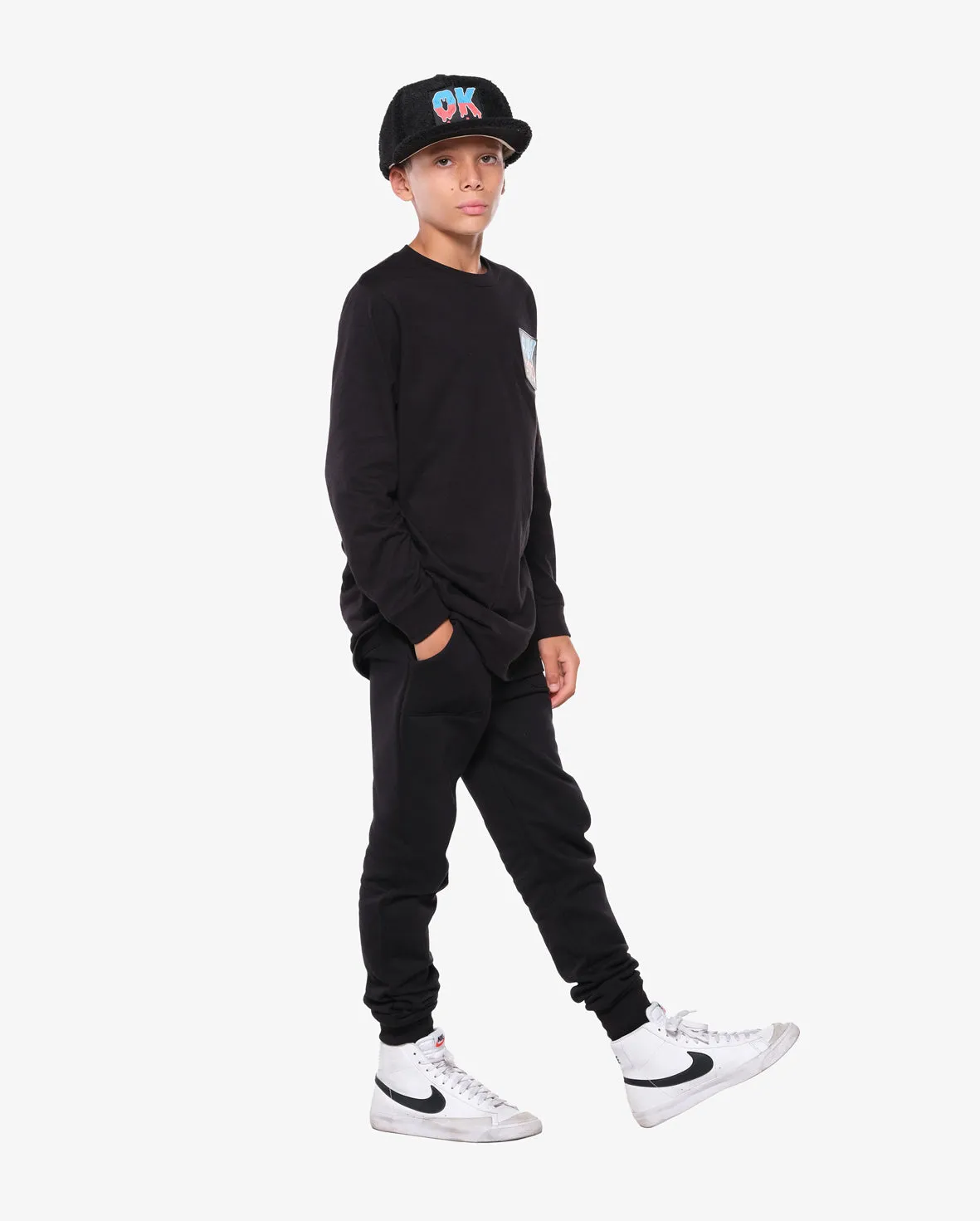 BAND OF BOYS | Black Slim leg Joggers