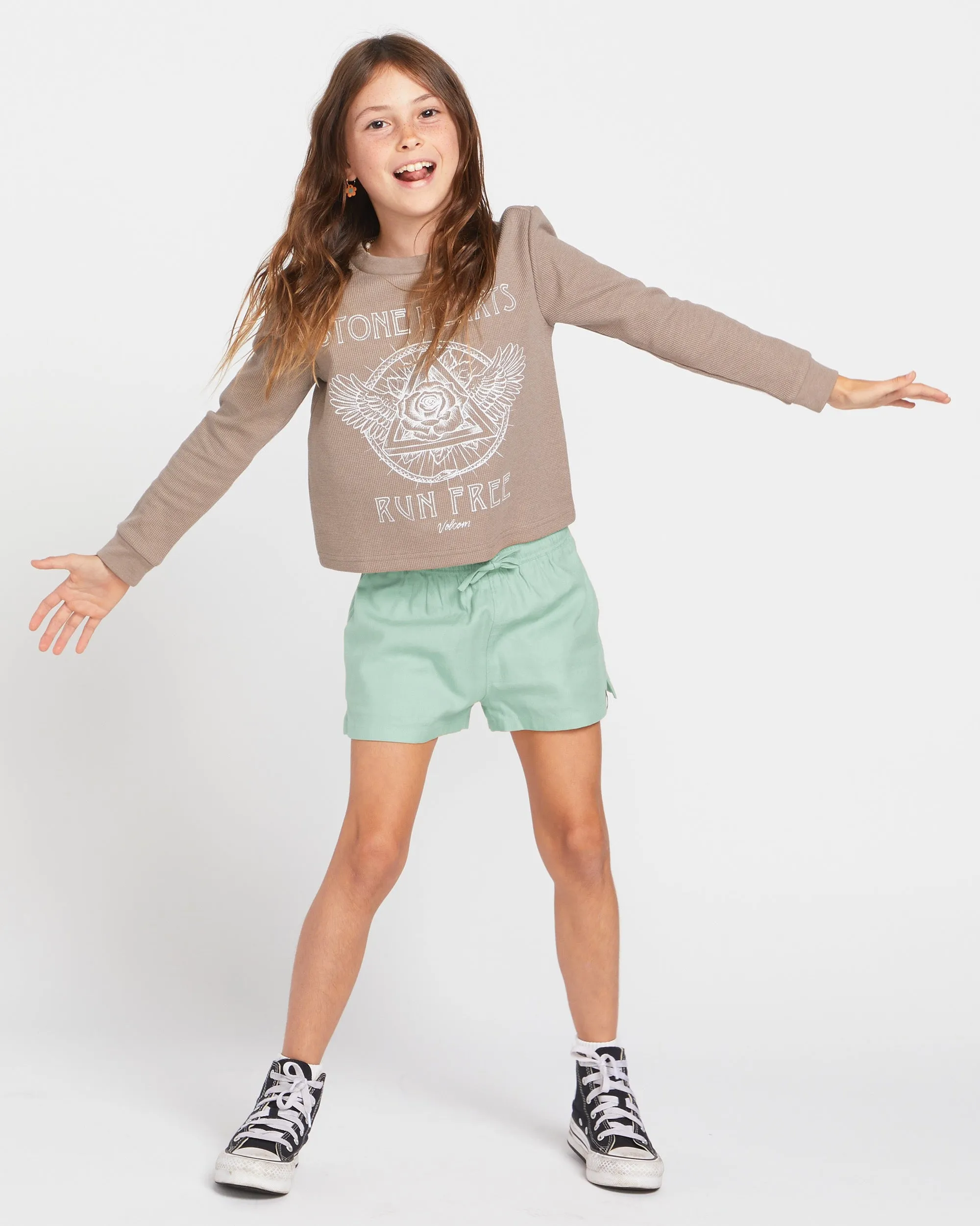 Big Girls Thermality Long Sleeve Shirt - Moondust