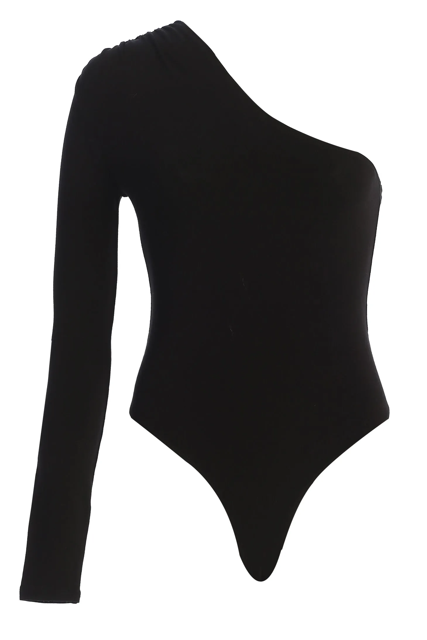 Black Nobu One Shoulder Bodysuit