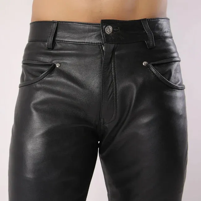 Black Sheep Leather Men's Biker Stylish Pants