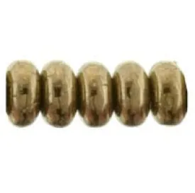 Bohemian bronze rondelle bead 3mm - Hole: 0.8mm (1thread-20cm)