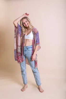 Bohemian Burnout Velvet Kimono