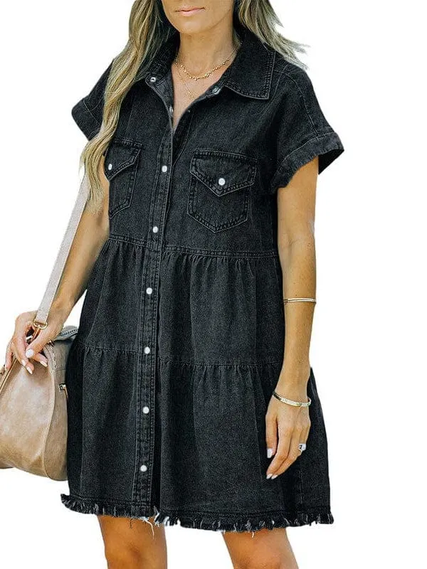 Bohemian Denim Dress