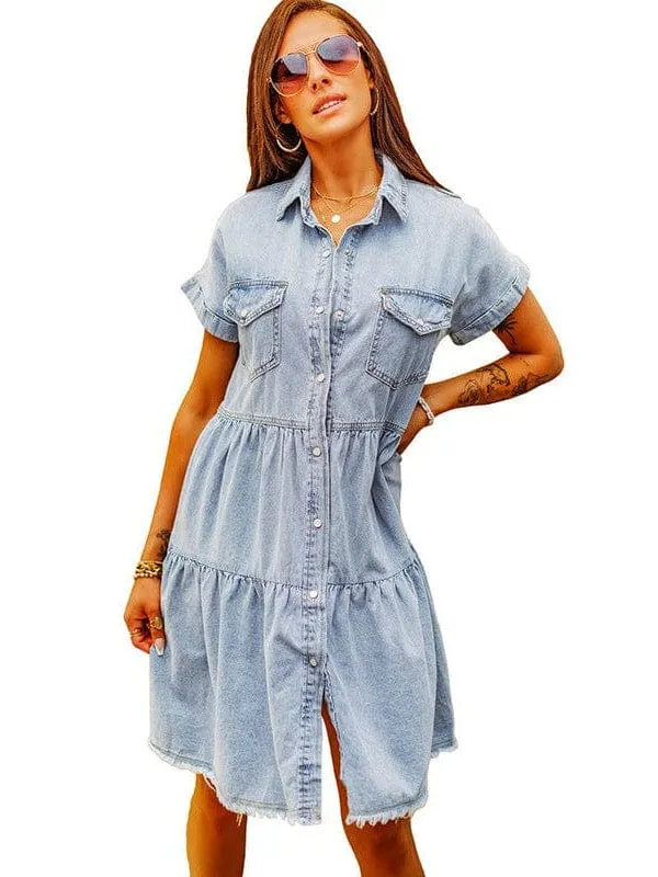 Bohemian Denim Dress