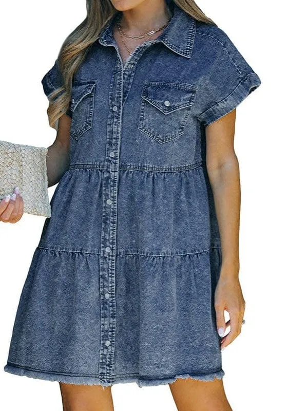 Bohemian Denim Dress