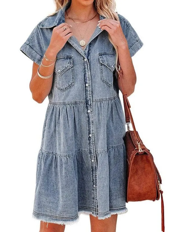 Bohemian Denim Dress