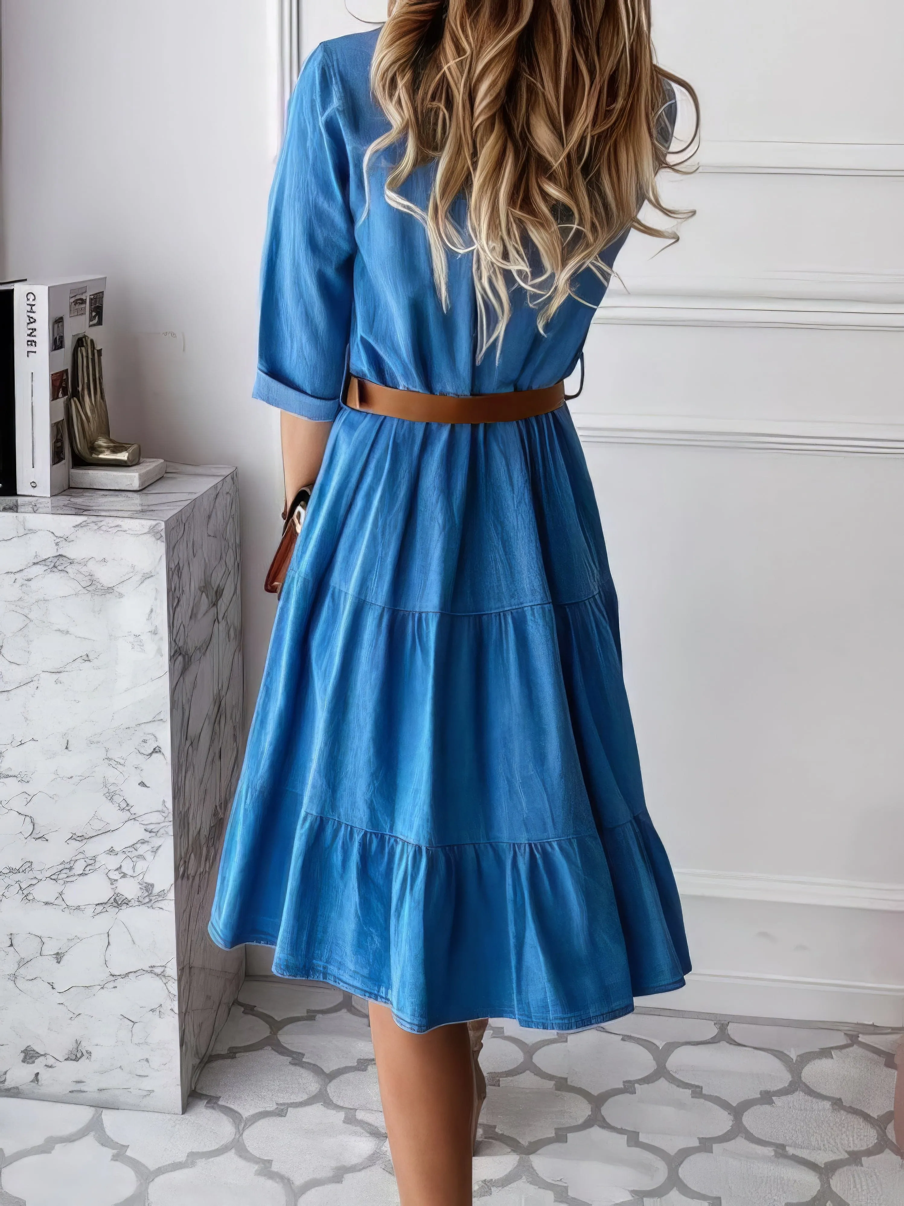 Bohemian Denim Dress