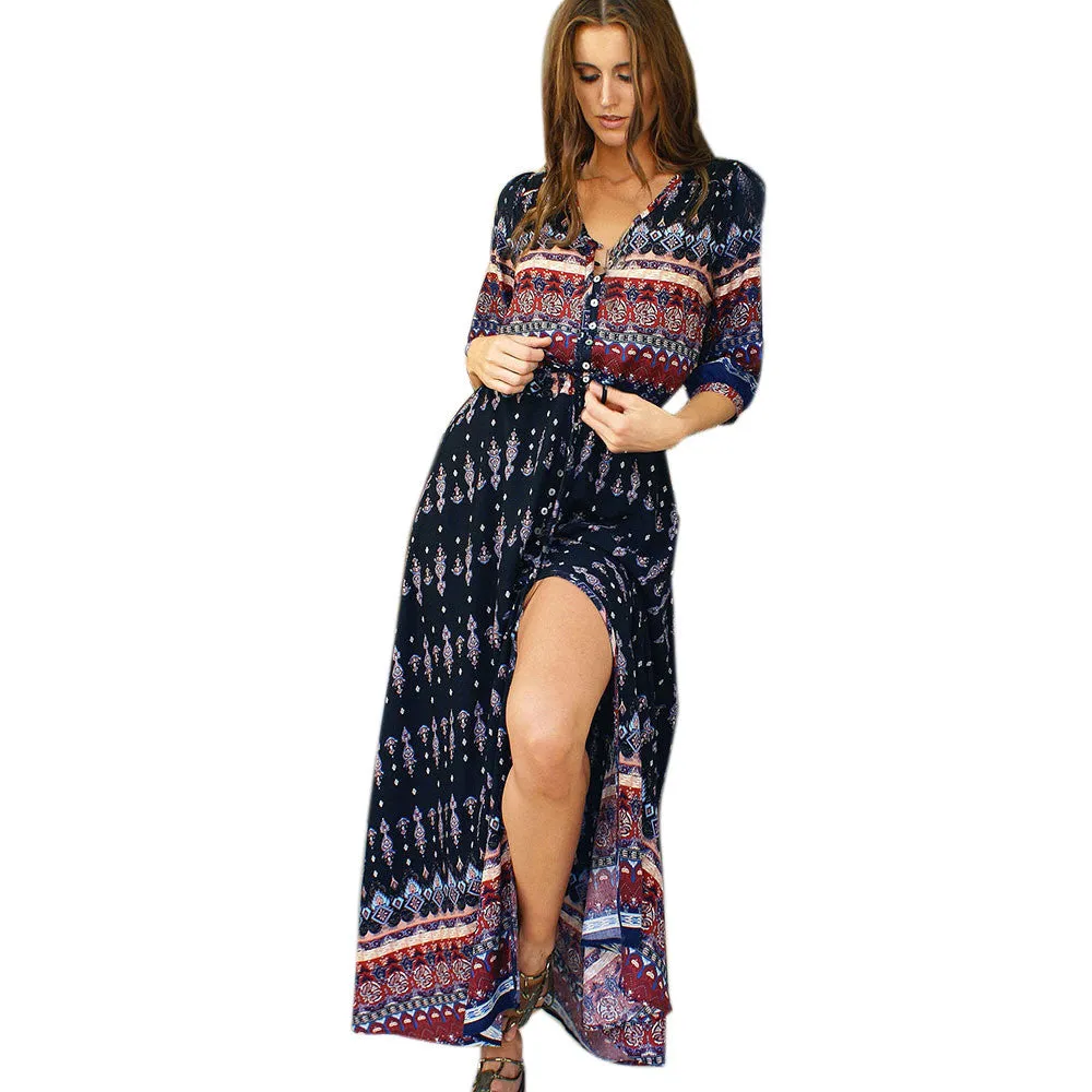 Bohemian Maxi Dress Sundress