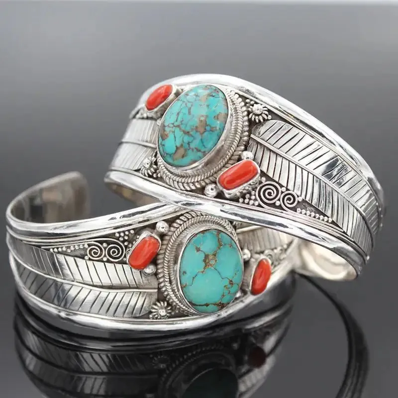 BOHEMIAN Retro Pattern Bracelet in Alloy Material for Vintage Charm