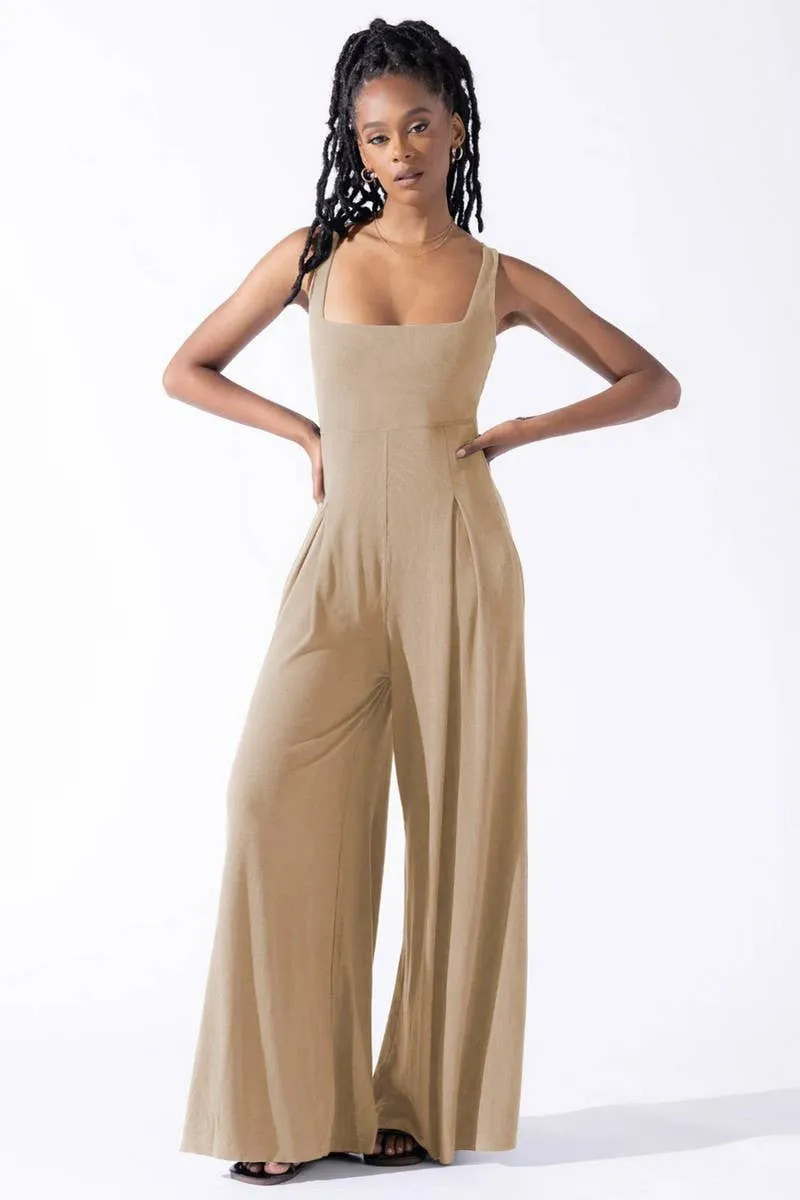 CASUAL LOOSE WIDE LEG JUMPSUITS FOR WOMEN_CWSJS0458