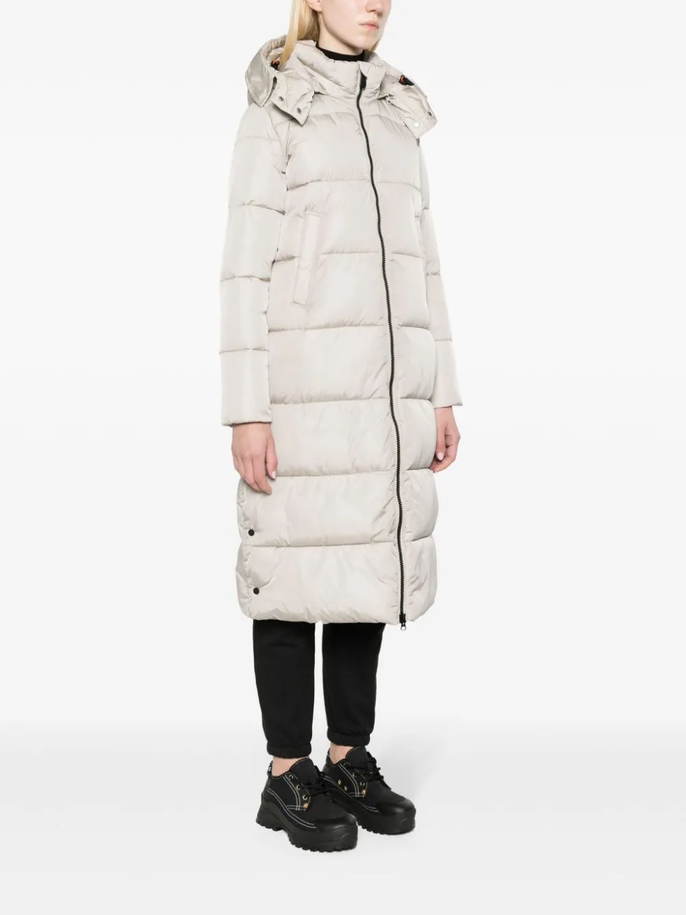 Colette quilted hooded coat