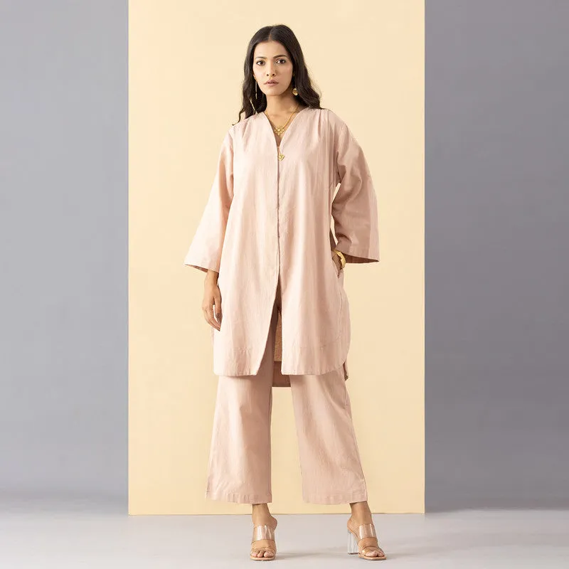 Cotton Co-Ord Set For Women | Pink