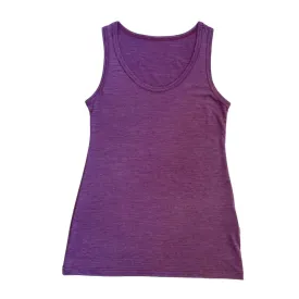 Damen Tank Top brombeere neu, Merinowolle & Tencel