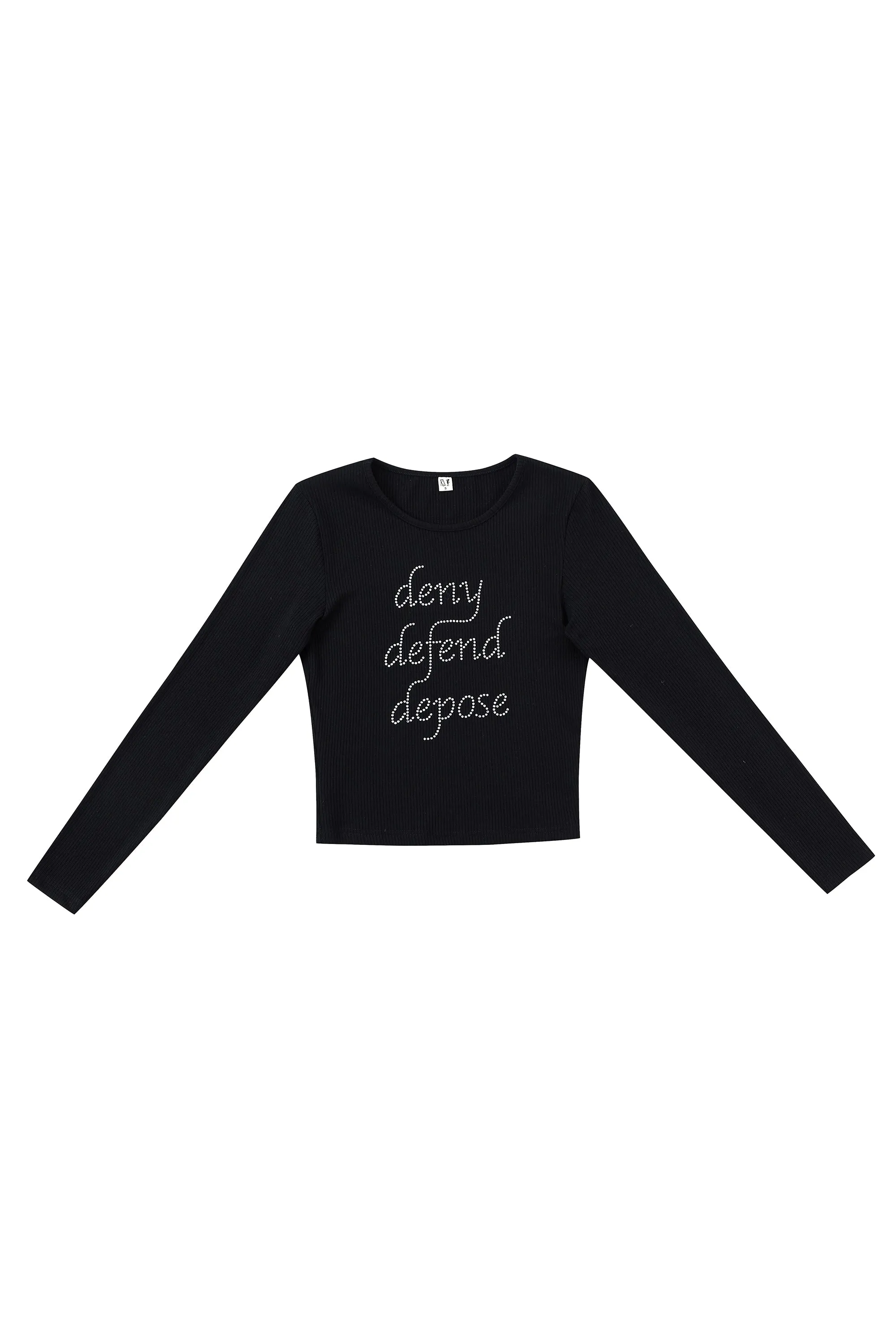 DENY DEFEND DEPOSE Tencel Rib Long Sleeve Tee