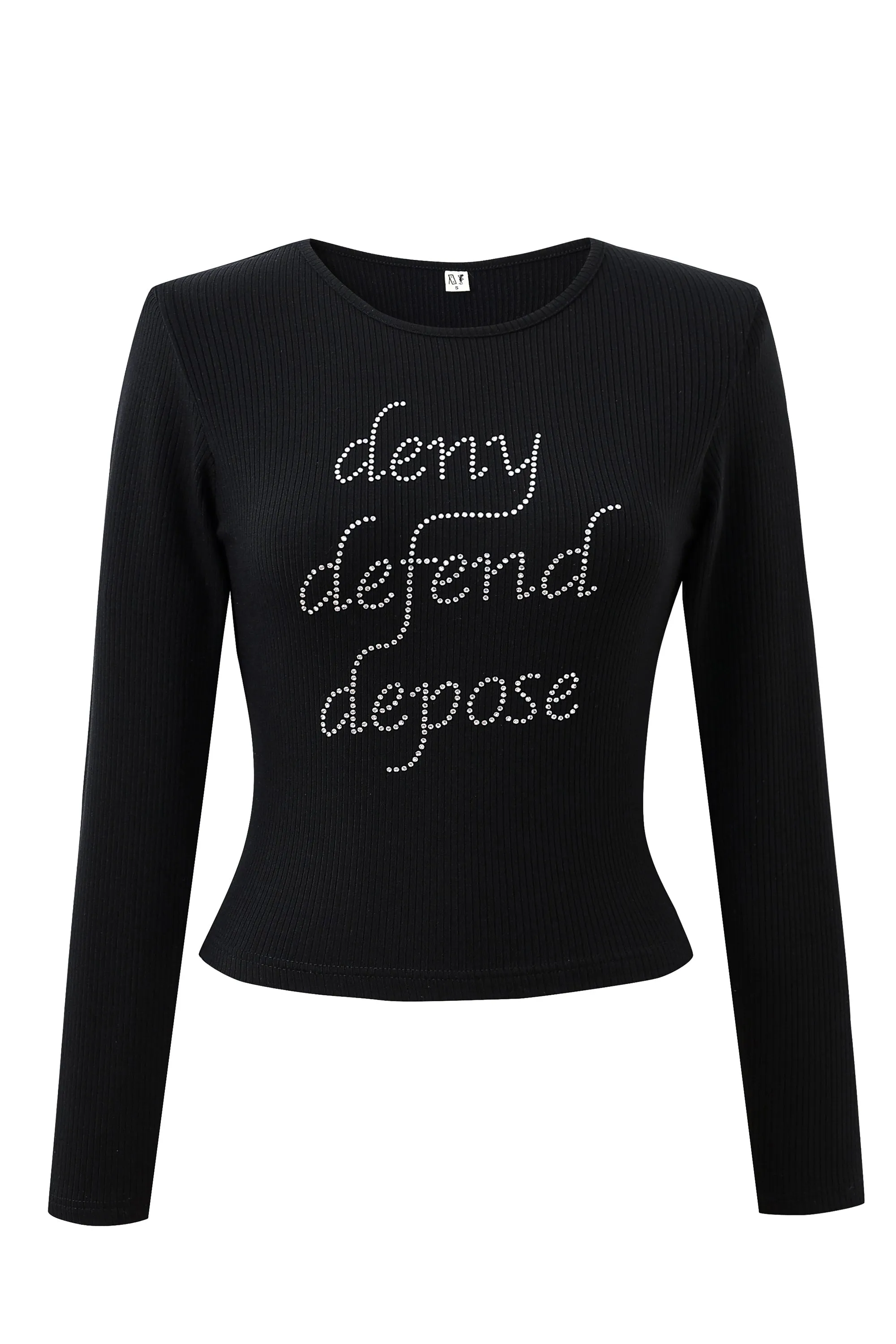 DENY DEFEND DEPOSE Tencel Rib Long Sleeve Tee