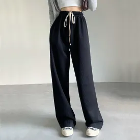 Drawstring Casual High Waist Loose Sport Pants