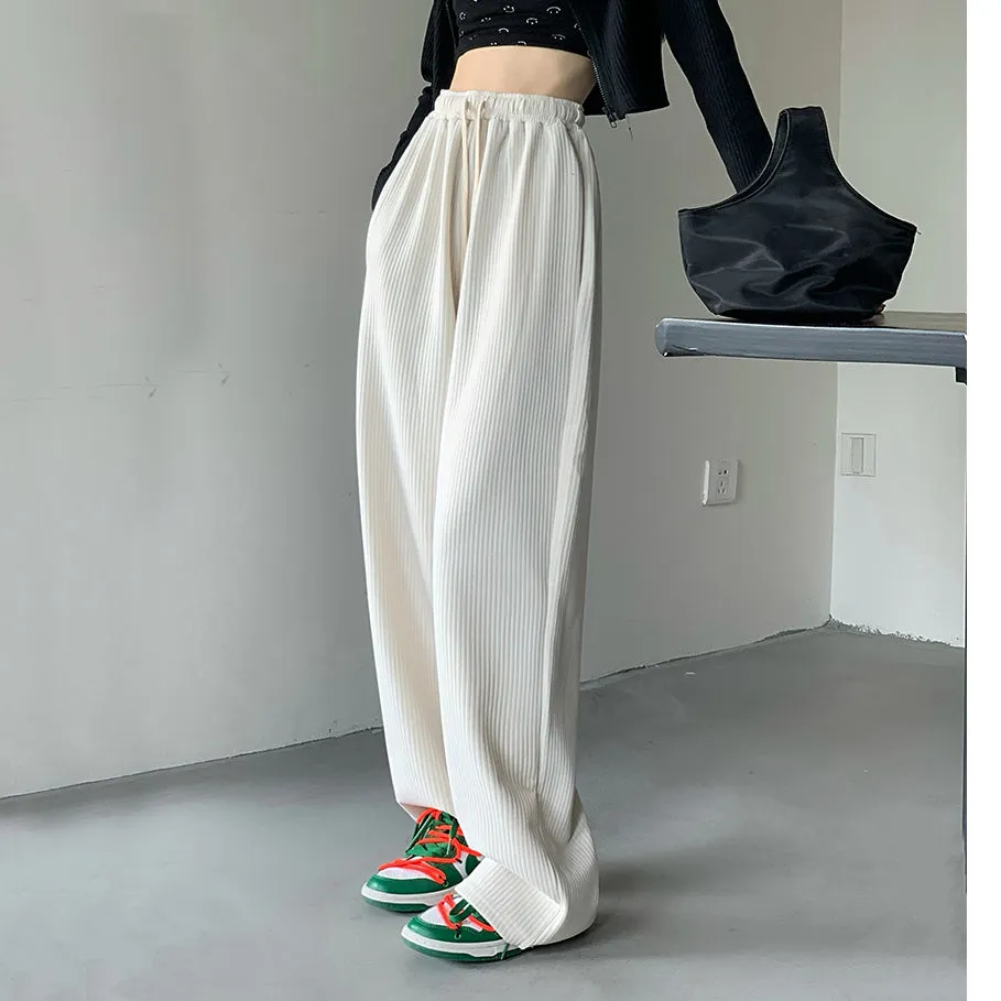 Drawstring Casual High Waist Loose Sport Pants