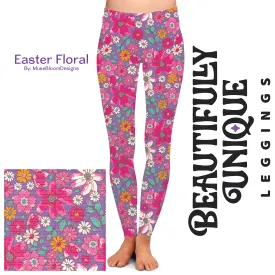 Easter Floral - High-quality Handcrafted Vibrant Leggings