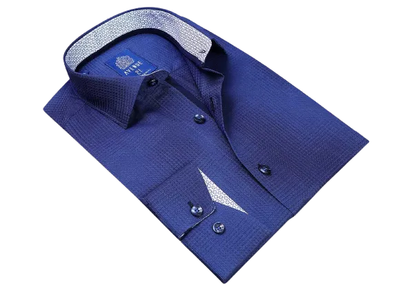 Elegance Redefined: The Luxurious European Crafted, Tailored-Fit Button-Down Men's Dress Shirt | K04