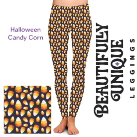 Halloween Candy Corn - High-quality Handcrafted Vibrant Leggings