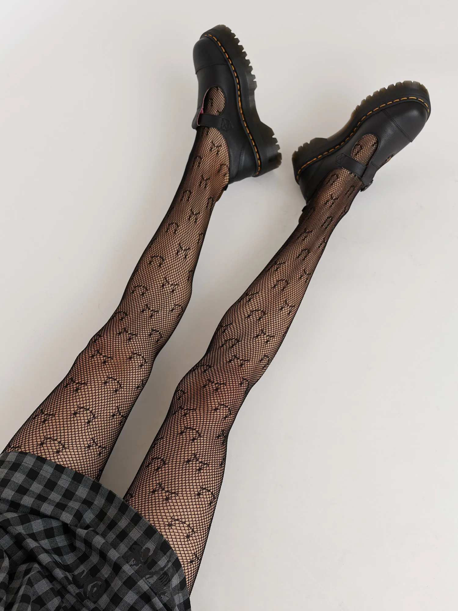 Happy Sad Fishnet Tights