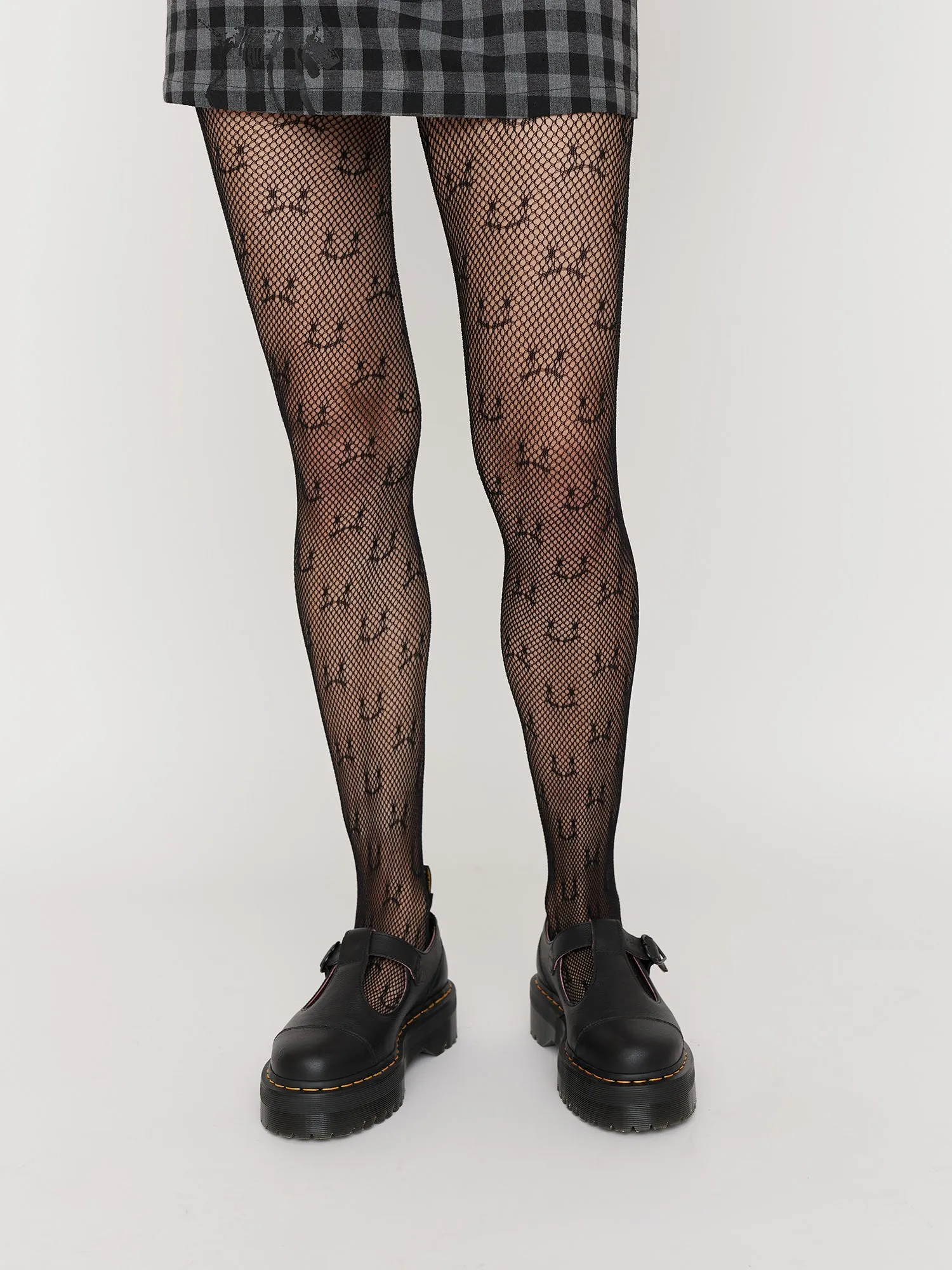 Happy Sad Fishnet Tights