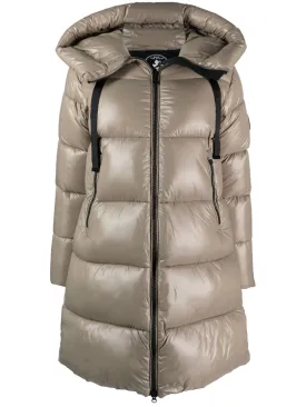 Isabel hooded quilted puffer coat