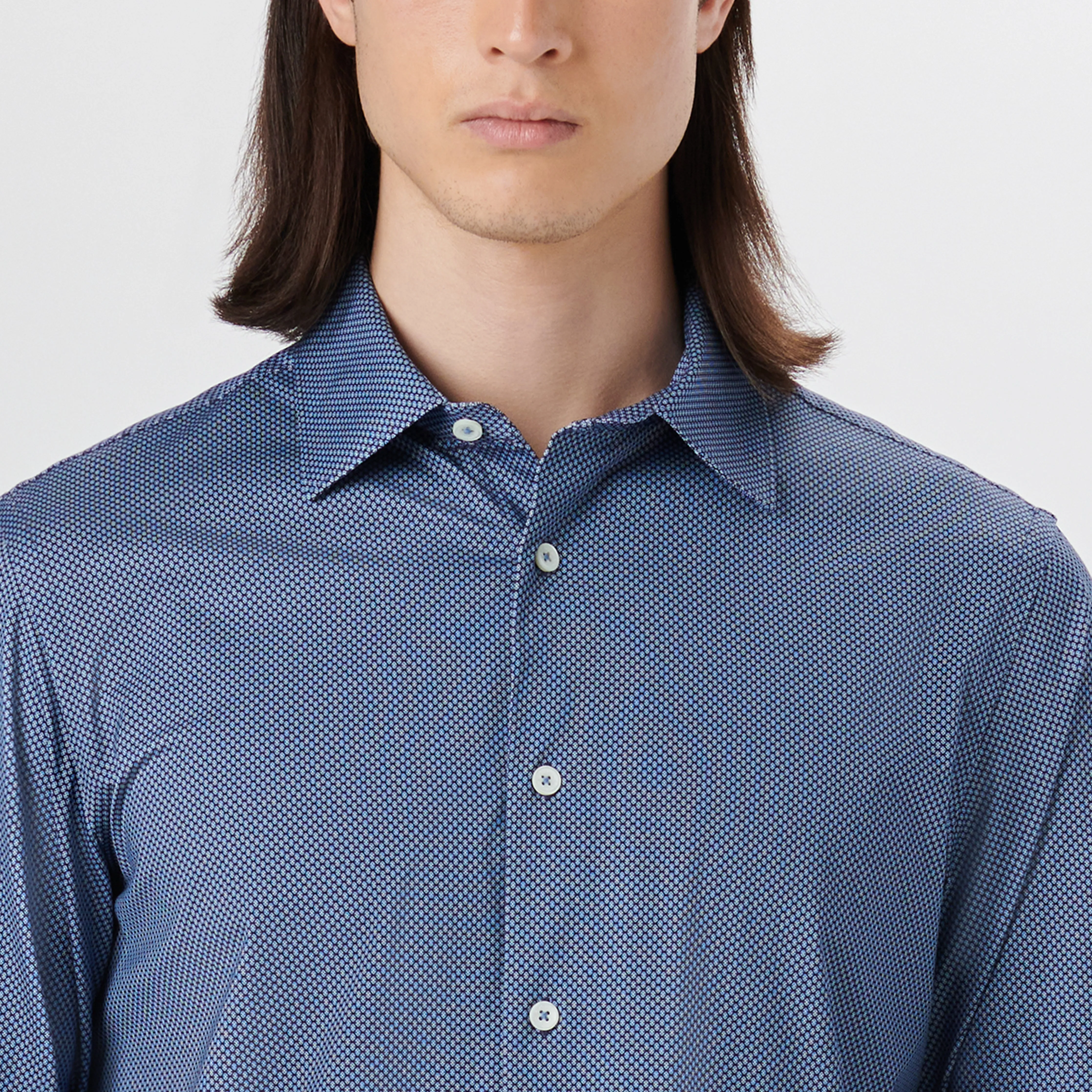 JAMES Diamond Print OoohCotton Shirt