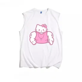 Kitty Dress Pink Vest T-shirt KI571