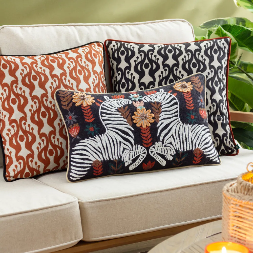 Laucala Ikat Bohemian Cushion Sunset