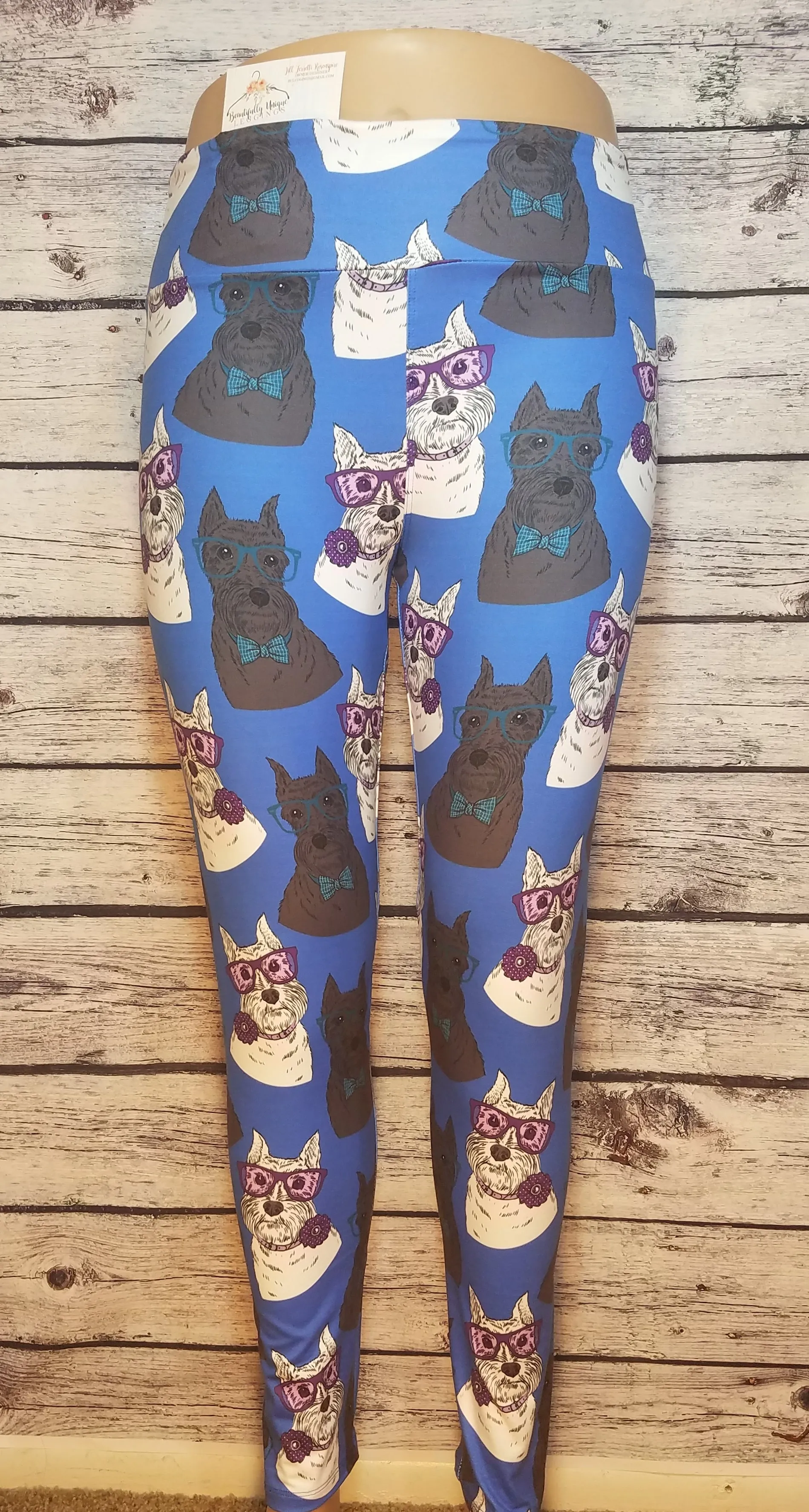 Mason & Adele Mini Schnauzers FUNDRAISER (Exclusive) - High-quality Handcrafted Vibrant Leggings