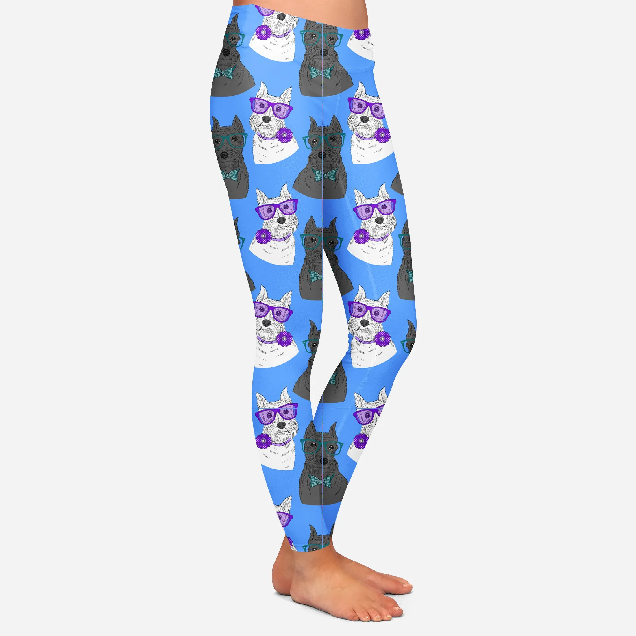 Mason & Adele Mini Schnauzers FUNDRAISER (Exclusive) - High-quality Handcrafted Vibrant Leggings