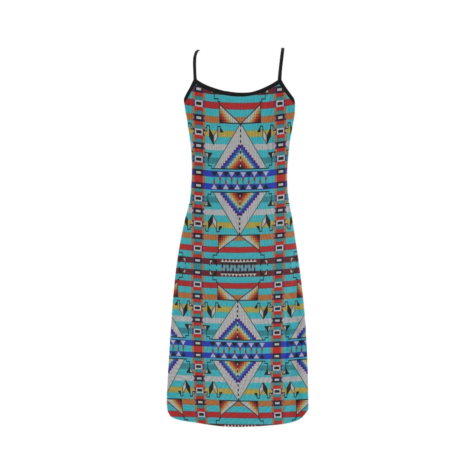 Medicine Blessing Turquoise Alcestis Slip Dress (Model D05)