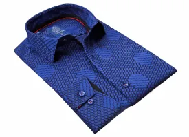 MEN'S FITTED SHIRT EUROPEAN MADE | NAVY | C56