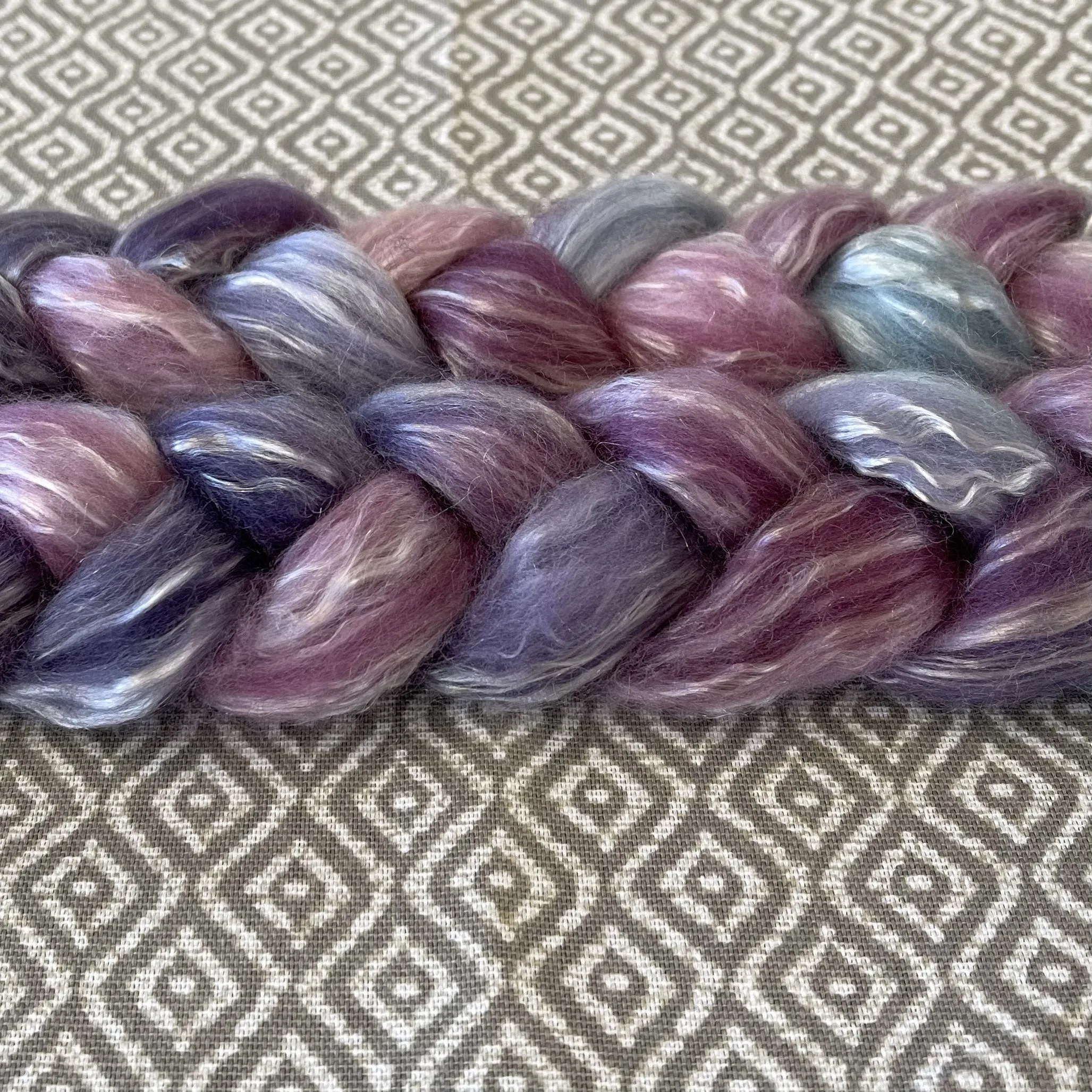 Merino Tencel Roving - Amethyst