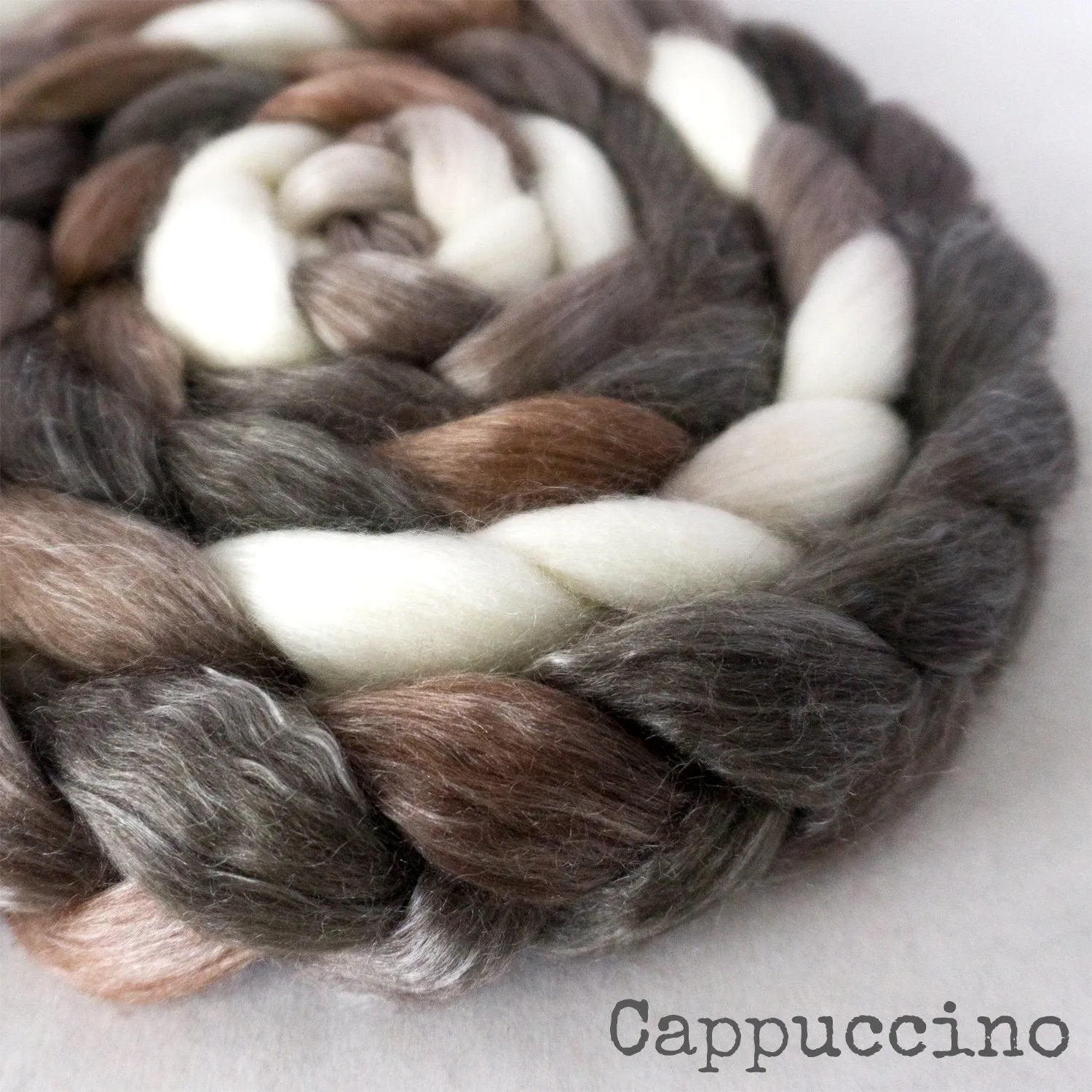 Merino Tencel Roving - Cappuccino