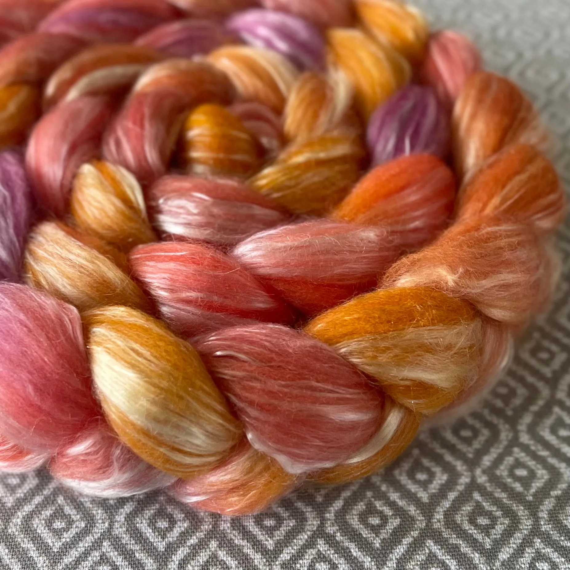 Merino Tencel Roving - Topaz