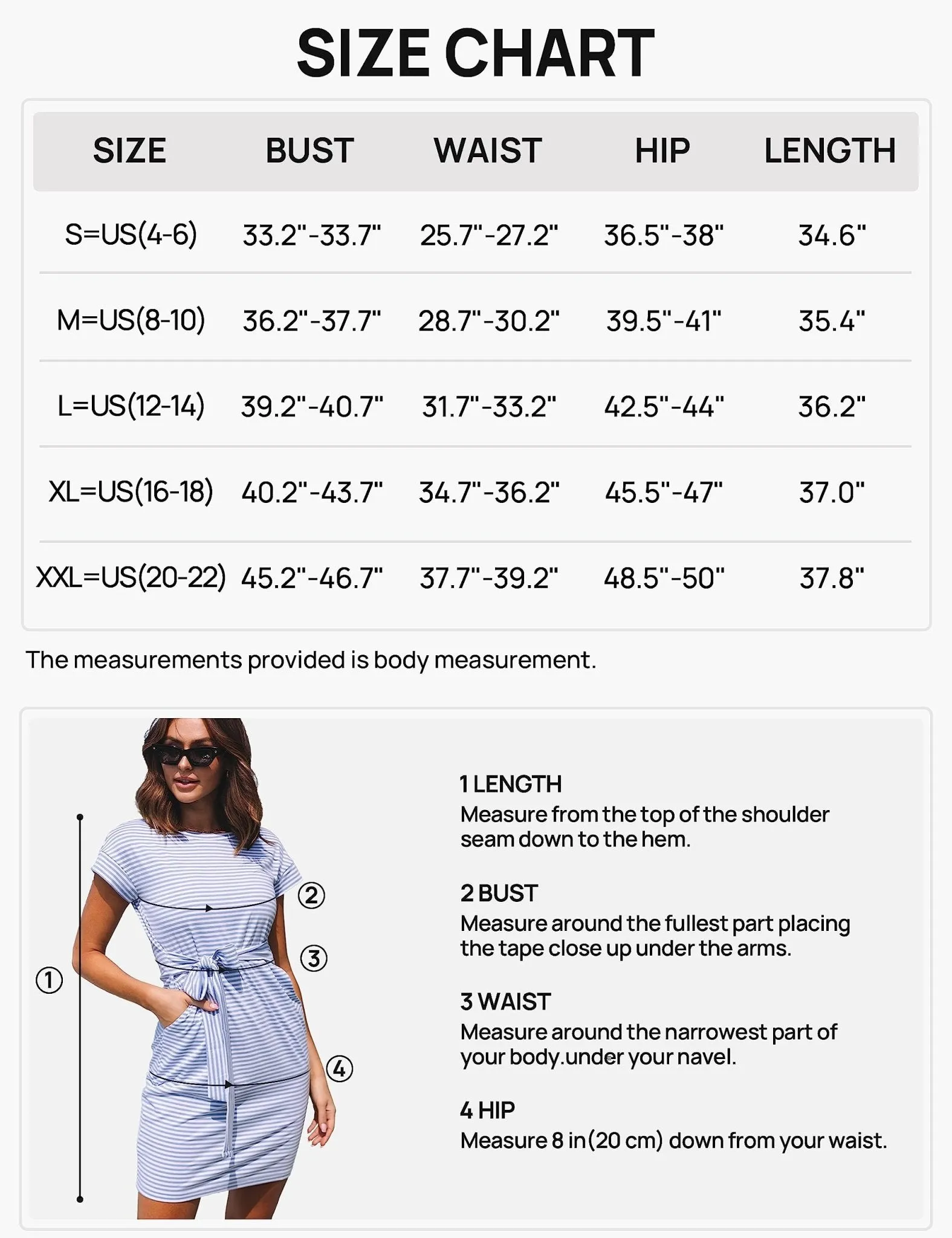 MEROKEETY Women's Summer Striped Short Sleeve T Shirt Dress Casual Tie Waist Midi Dress, Blue, M