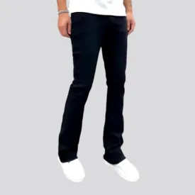 Mid rise sanded men's jeans