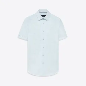 MILES Striated OoohCotton Short Sleeve Shirt